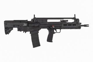 Springfield Armory FIRSTLINE Hellion Bullpup 5.56mm Rifle includes integrated flip up sights